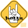 Hells (15x15cm) - Sticker/autocollant
