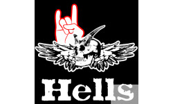 Hells reconnaissance (15x15cm) - Sticker/autocollant