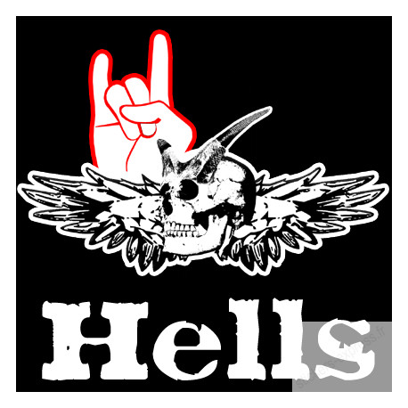 Hells reconnaissance (15x15cm) - Sticker/autocollant