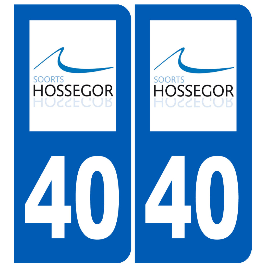 immatriculation 40 Soorts-Hossegor - Sticker/autocollant