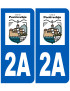 immatriculation 2A Porto-Vecchio - Sticker/autocollant