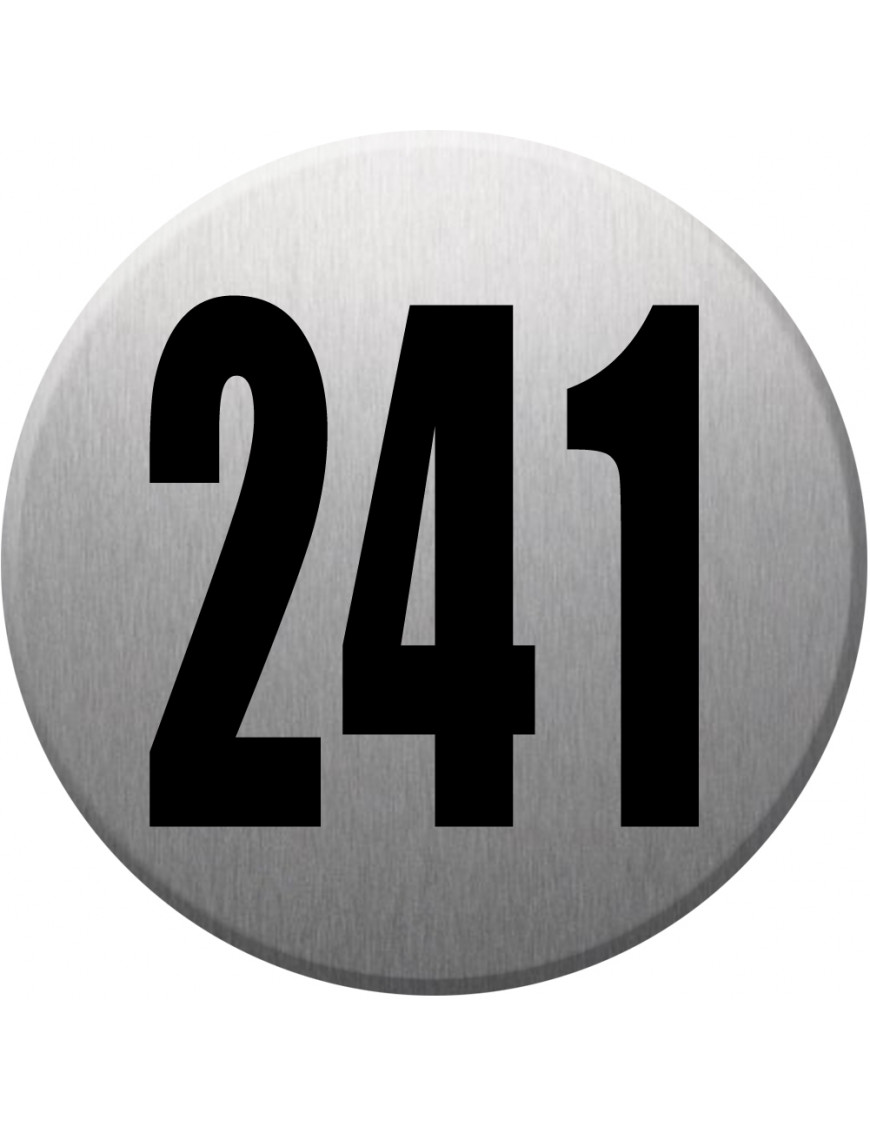 numéroderue241 - gris brossé 10x10cm - Sticker/autocollant numéroderue241 - gris brossé 10x10cm - Sticker/autocollant