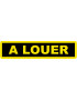 A louer fond noir (30x7cm) - Sticker/autocollant