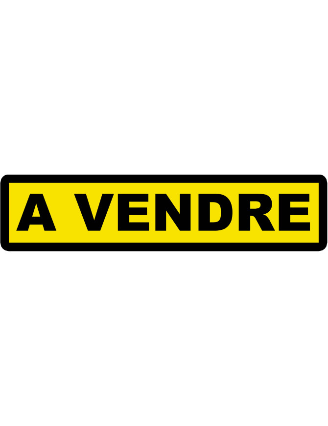 A vendre fond jaune (30x7cm) - Sticker/autocollant