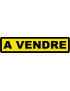 A vendre fond jaune (30x7cm) - Autocollant/Sticker