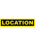 location fond noir (30x7cm) - Autocollant/sticker