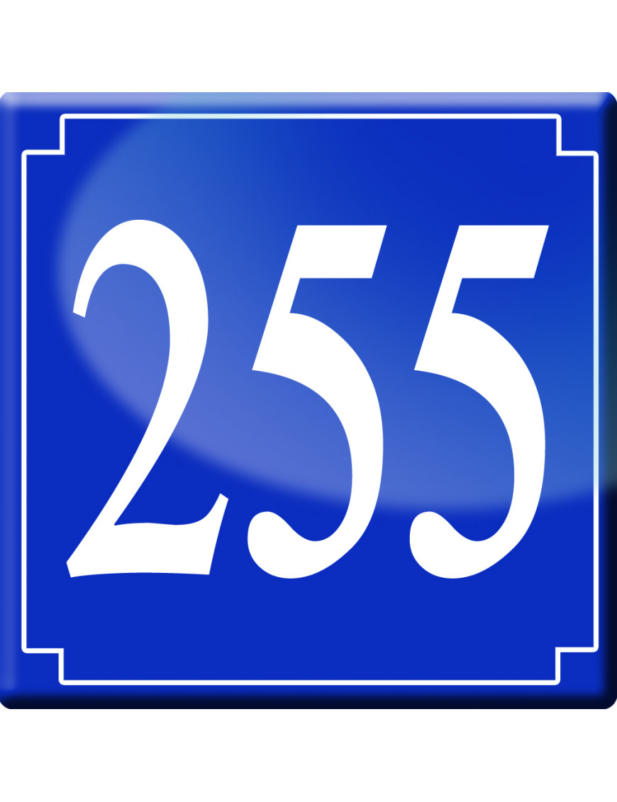 numéroderue255 - classique 10x10cm - Sticker/autocollant numéroderue255 - classique 10x10cm - Sticker/autocollant