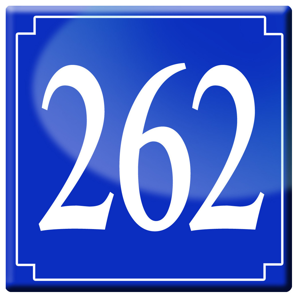 numéroderue262 - classique 10x10cm - Sticker/autocollant