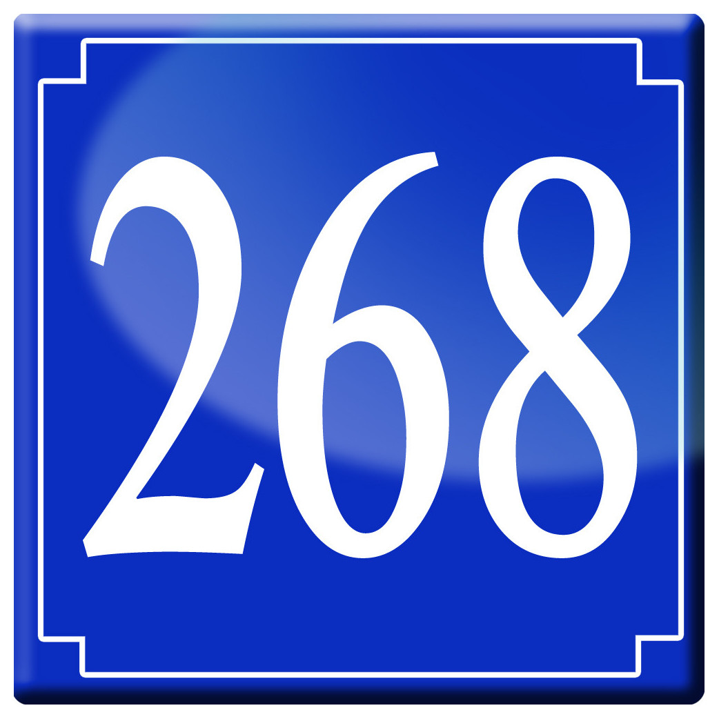 numéroderue268 - classique 10x10cm - Sticker/autocollant