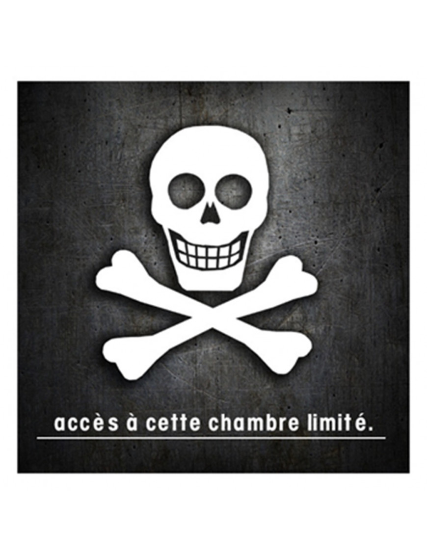 tête de mort (20x20cm) - Sticker/autocollant