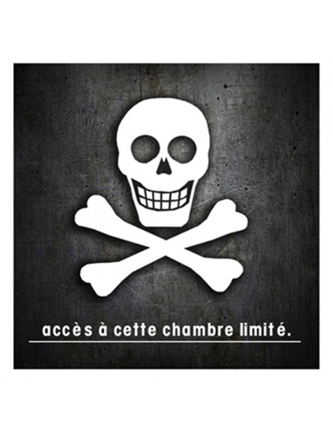 tête de mort (20x20cm) - Sticker/autocollant