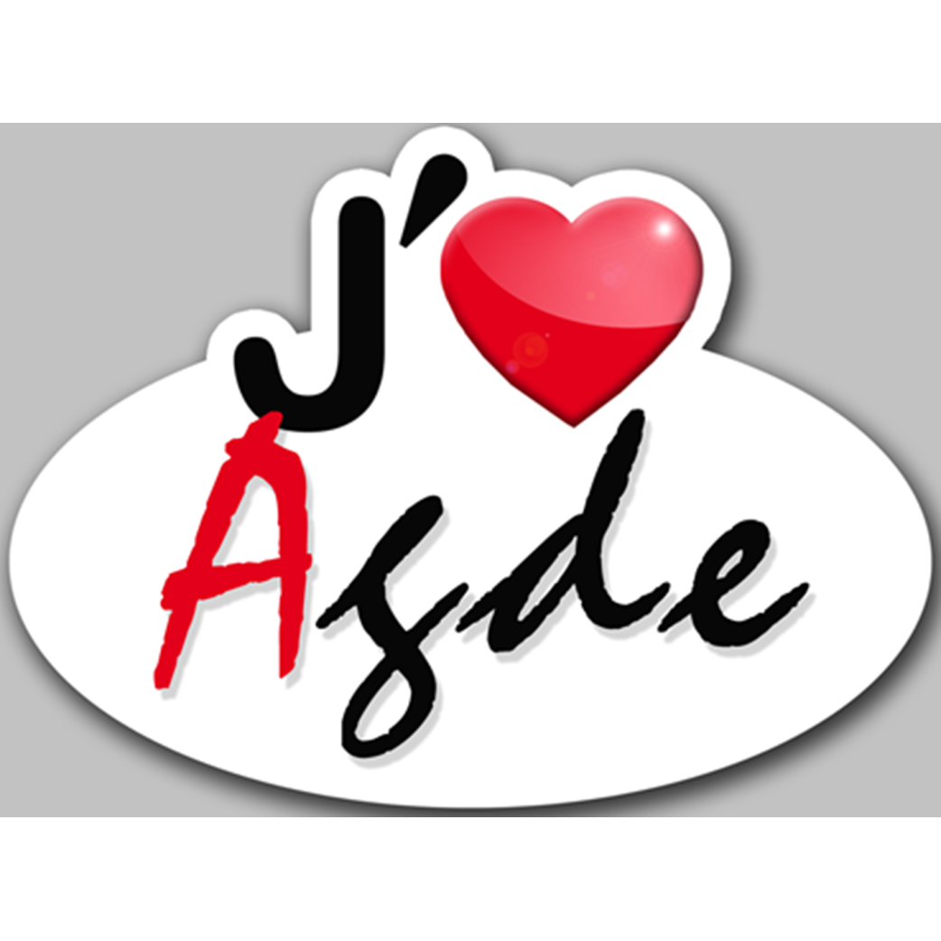 j'aime Agde (15x11cm) - Sticker/autocollant