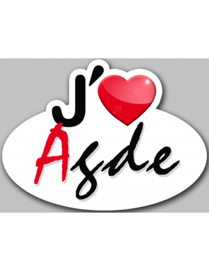 j'aime Agde (15x11cm) -...