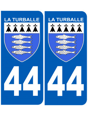 immatriculation La Turballe 44 - Autocollant/Sticker