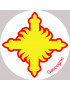 Croix Gascogne - 5cm - Sticker/autocollant