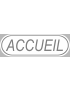 Accueil blanc (29x9cm) - Autocollant/Sticker