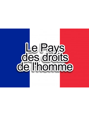 Droits de l'homme - 19.5x13cm - Sticker/autocollant