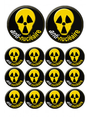 Autocollant/Sticker :  anti-nucleaire