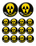 Anti-Nucléaire (2 fois 10cm & 12 fois 5cm) - Sticker/autocollant