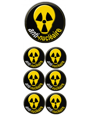 Autocollant/Sticker :  anti-nucleaire 2