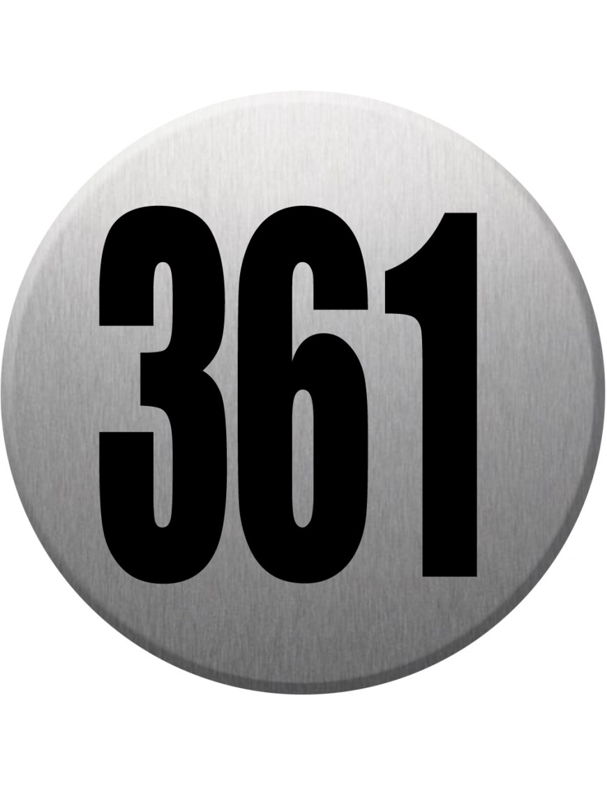 numéroderue361 - gris brossé 10x10cm - Sticker/autocollant numéroderue361 - gris brossé 10x10cm - Sticker/autocollant