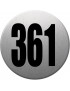 numéroderue361 - gris brossé 10x10cm - Sticker/autocollant