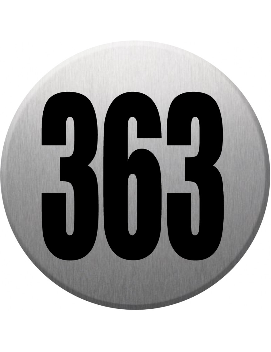 numéroderue363 - gris brossé 10x10cm - Sticker/autocollant numéroderue363 - gris brossé 10x10cm - Sticker/autocollant