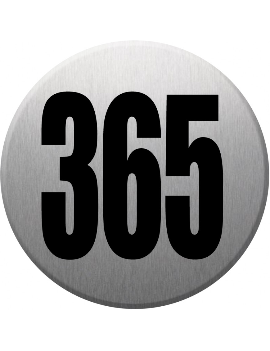 numéroderue365 - gris brossé 10x10cm - Sticker/autocollant numéroderue365 - gris brossé 10x10cm - Sticker/autocollant