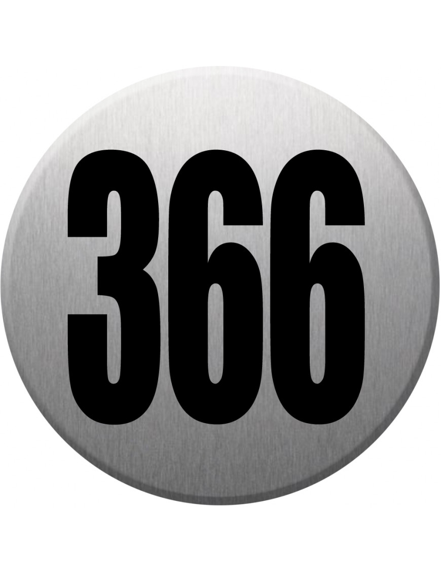 numéroderue366 - gris brossé 10x10cm - Sticker/autocollant numéroderue366 - gris brossé 10x10cm - Sticker/autocollant