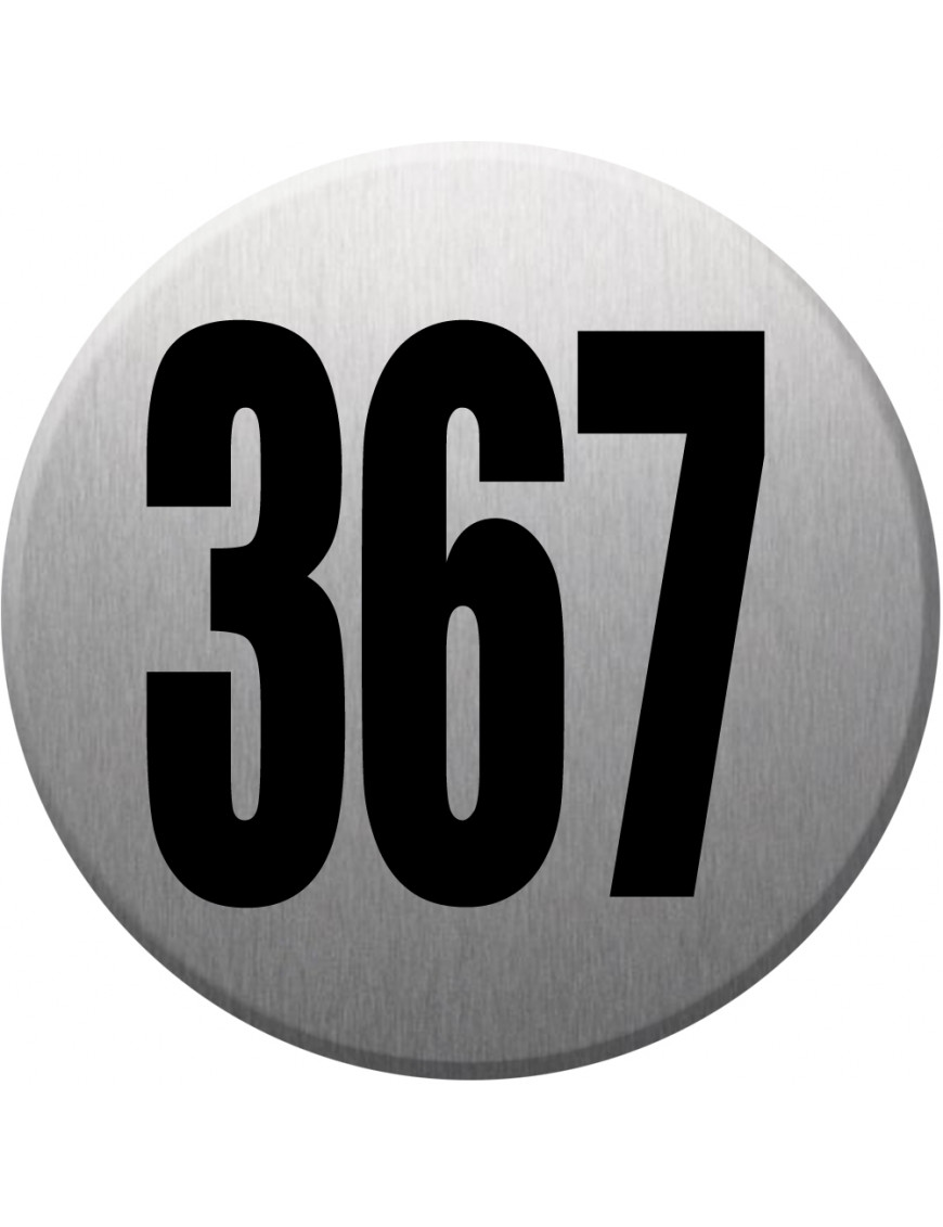 numéroderue367 - gris brossé 10x10cm - Sticker/autocollant numéroderue367 - gris brossé 10x10cm - Sticker/autocollant