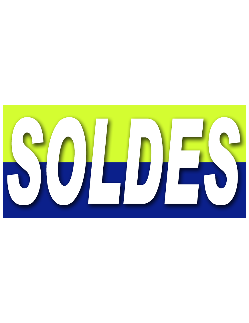 SOLDES V1 - 30x14cm - Sticker/autocollant