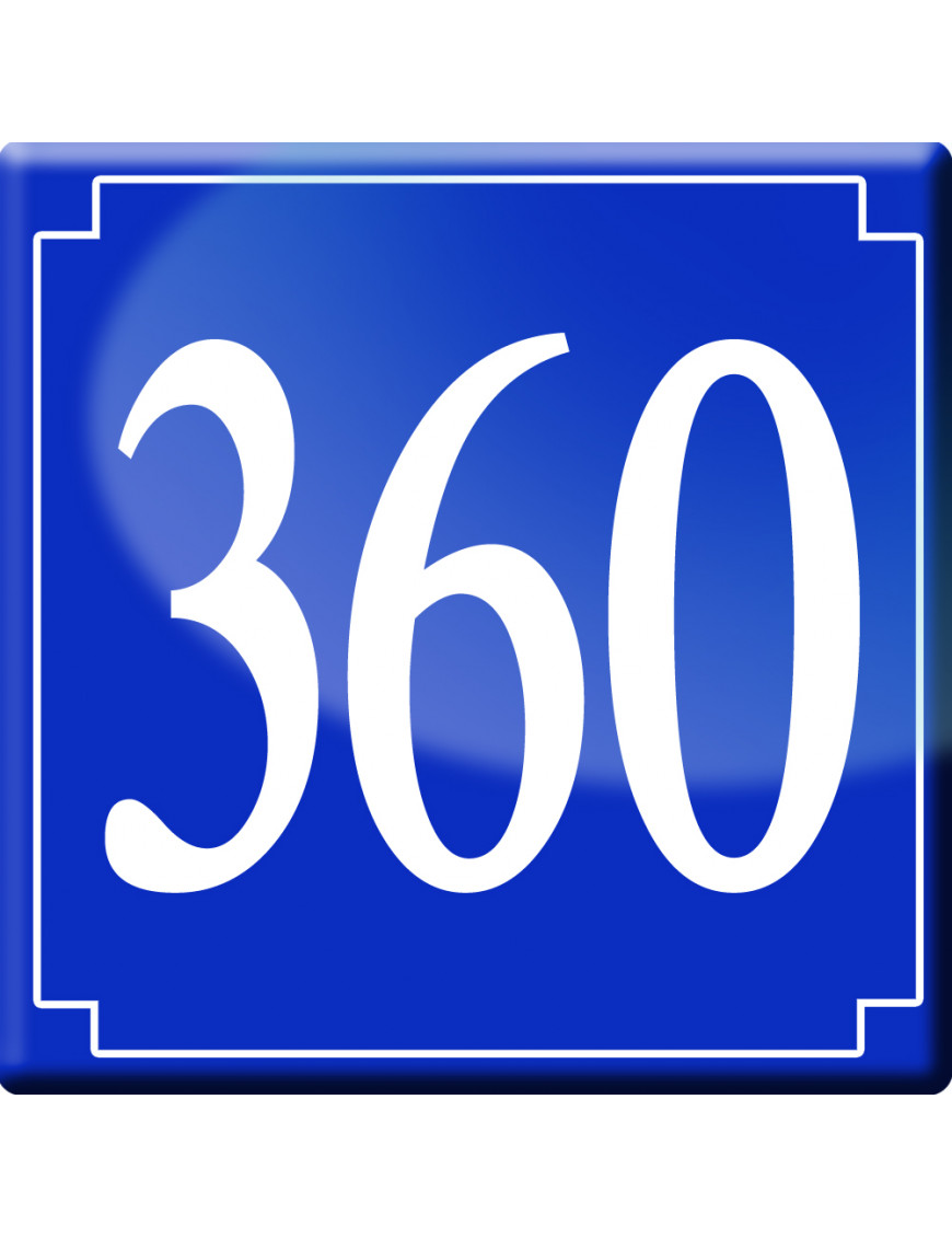 numéroderue360 - classique 10x10cm - Sticker/autocollant numéroderue360 - classique 10x10cm - Sticker/autocollant