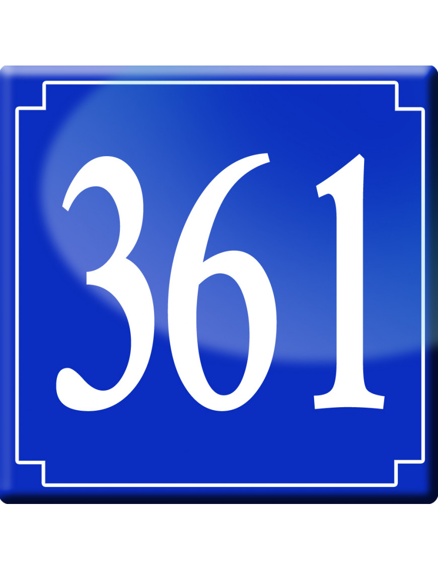 numéroderue361 - classique 10x10cm - Sticker/autocollant numéroderue361 - classique 10x10cm - Sticker/autocollant