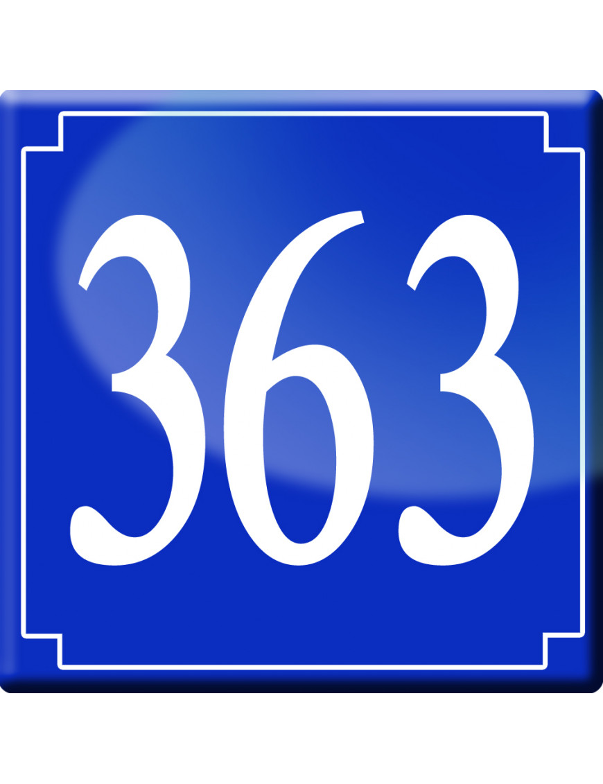 numéroderue363 - classique 10x10cm - Sticker/autocollant numéroderue363 - classique 10x10cm - Sticker/autocollant