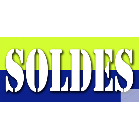 SOLDES V2 - 30x14cm - Sticker/autocollant