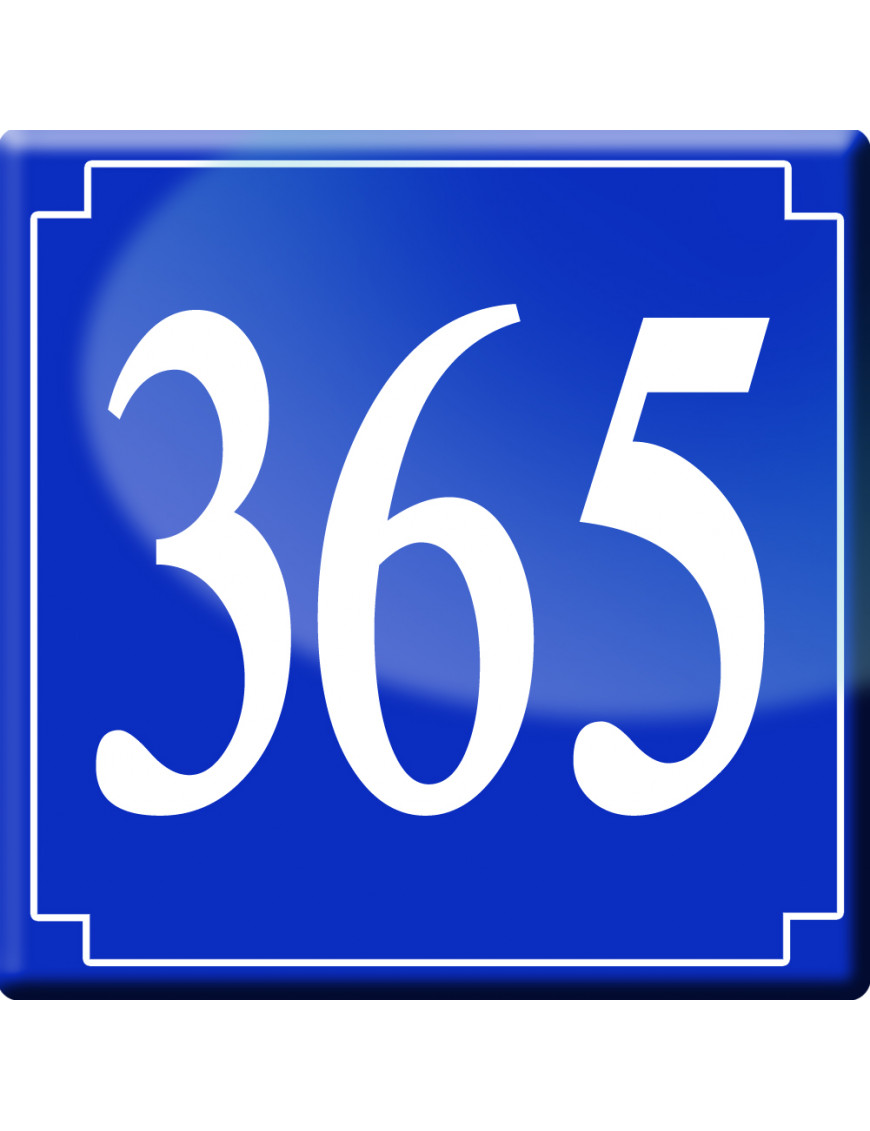 numéroderue365 - classique 10x10cm - Sticker/autocollant numéroderue365 - classique 10x10cm - Sticker/autocollant