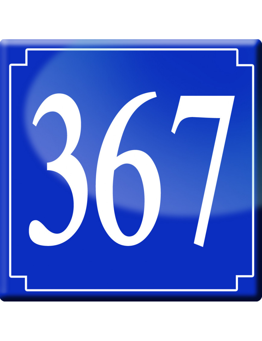 numéroderue367 - classique 10x10cm - Sticker/autocollant numéroderue367 - classique 10x10cm - Sticker/autocollant