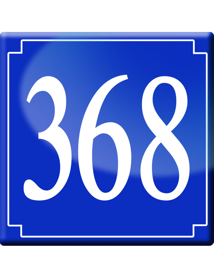 numéroderue368 - classique 10x10cm - Sticker/autocollant numéroderue368 - classique 10x10cm - Sticker/autocollant