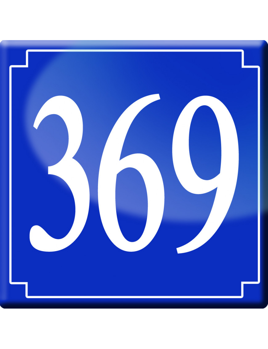 numéroderue369 - classique 10x10cm - Sticker/autocollant numéroderue369 - classique 10x10cm - Sticker/autocollant