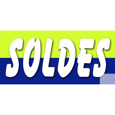 SOLDES V3 - 30x14cm - Sticker/autocollant