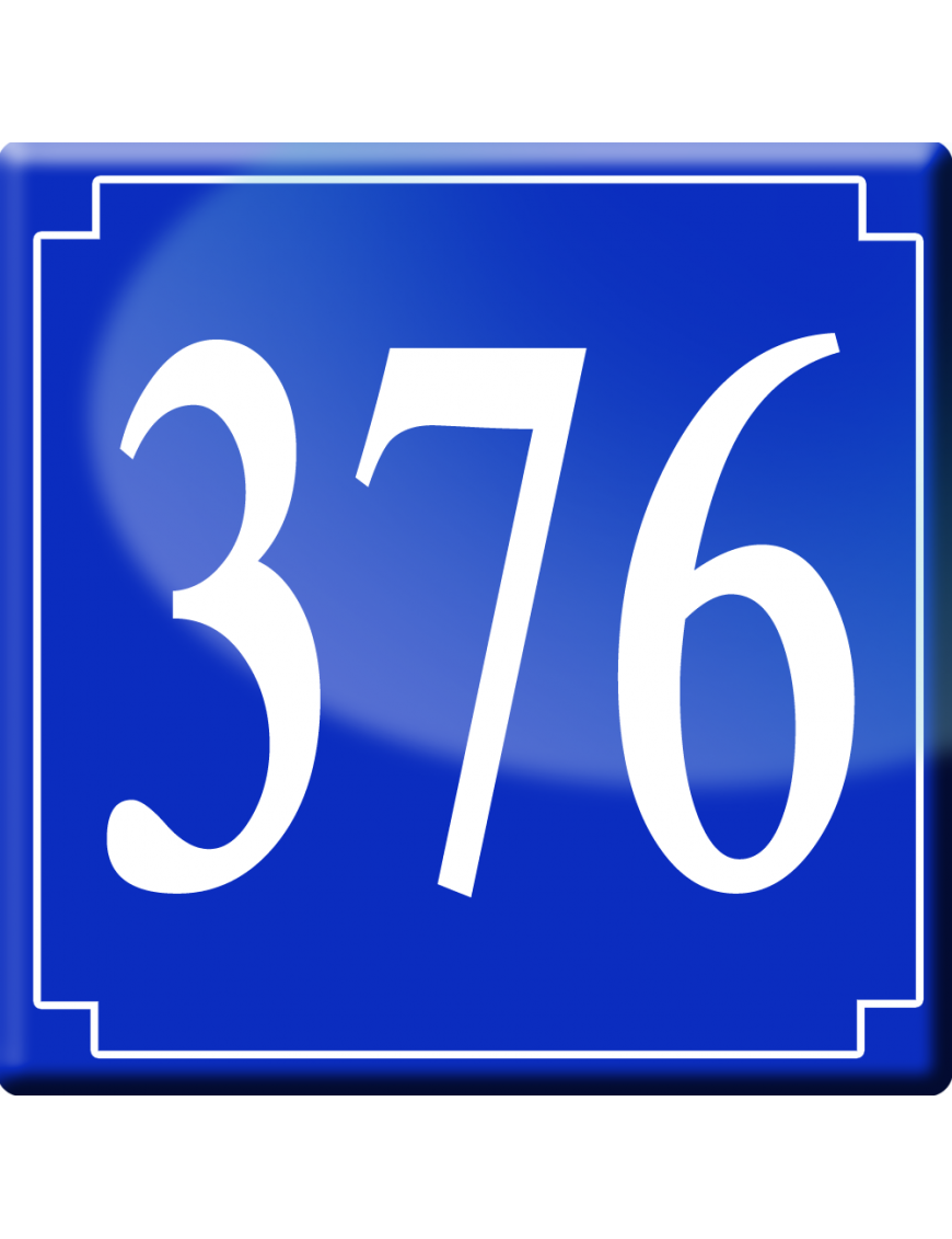 numéroderue376 - classique 10x10cm - Sticker/autocollant numéroderue376 - classique 10x10cm - Sticker/autocollant
