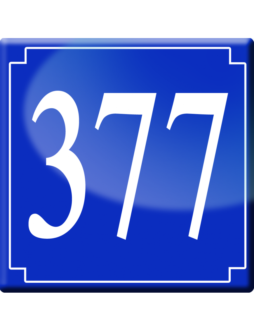 numéroderue377 - classique 10x10cm - Sticker/autocollant numéroderue377 - classique 10x10cm - Sticker/autocollant