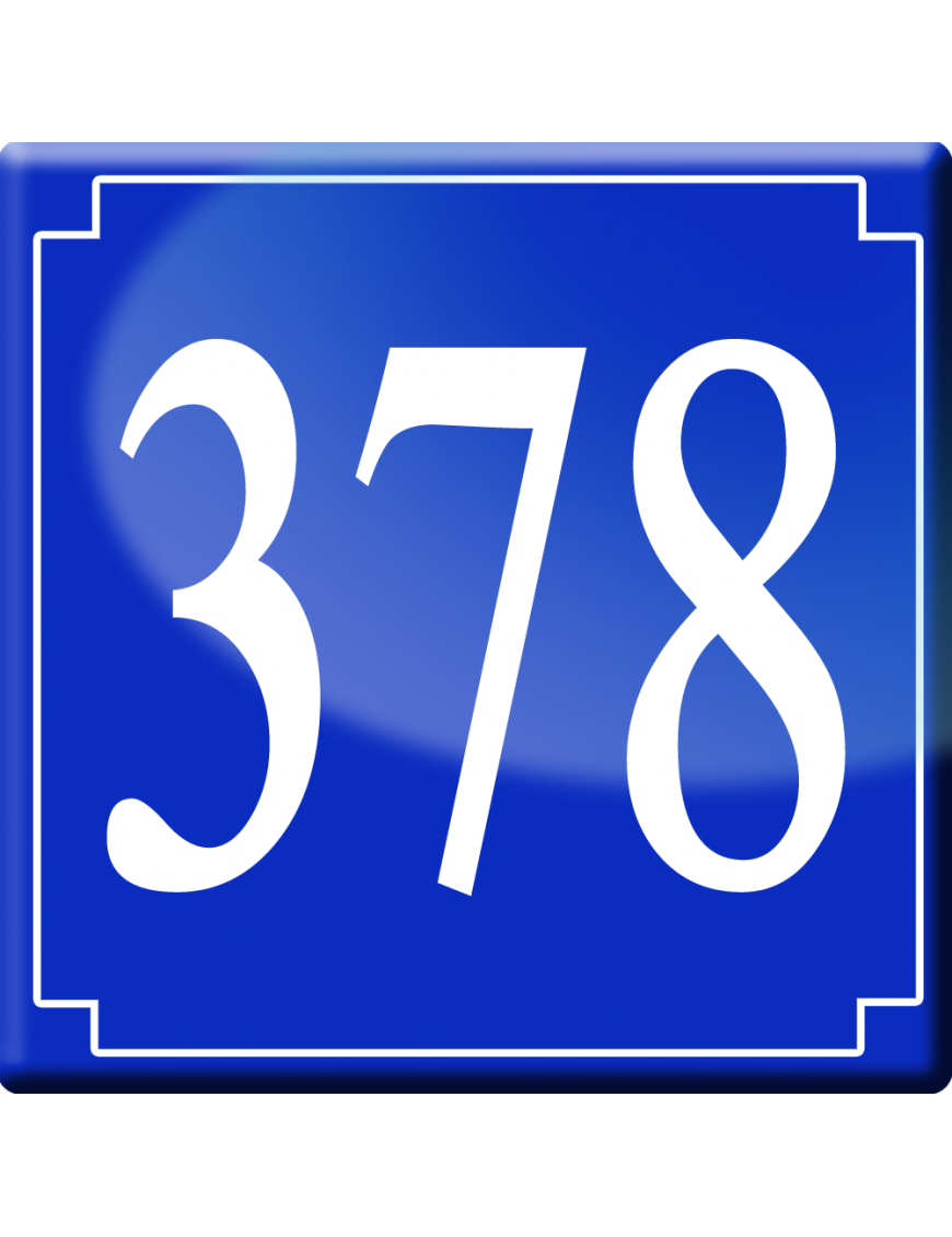 numéroderue378 - classique 10x10cm - Sticker/autocollant numéroderue378 - classique 10x10cm - Sticker/autocollant