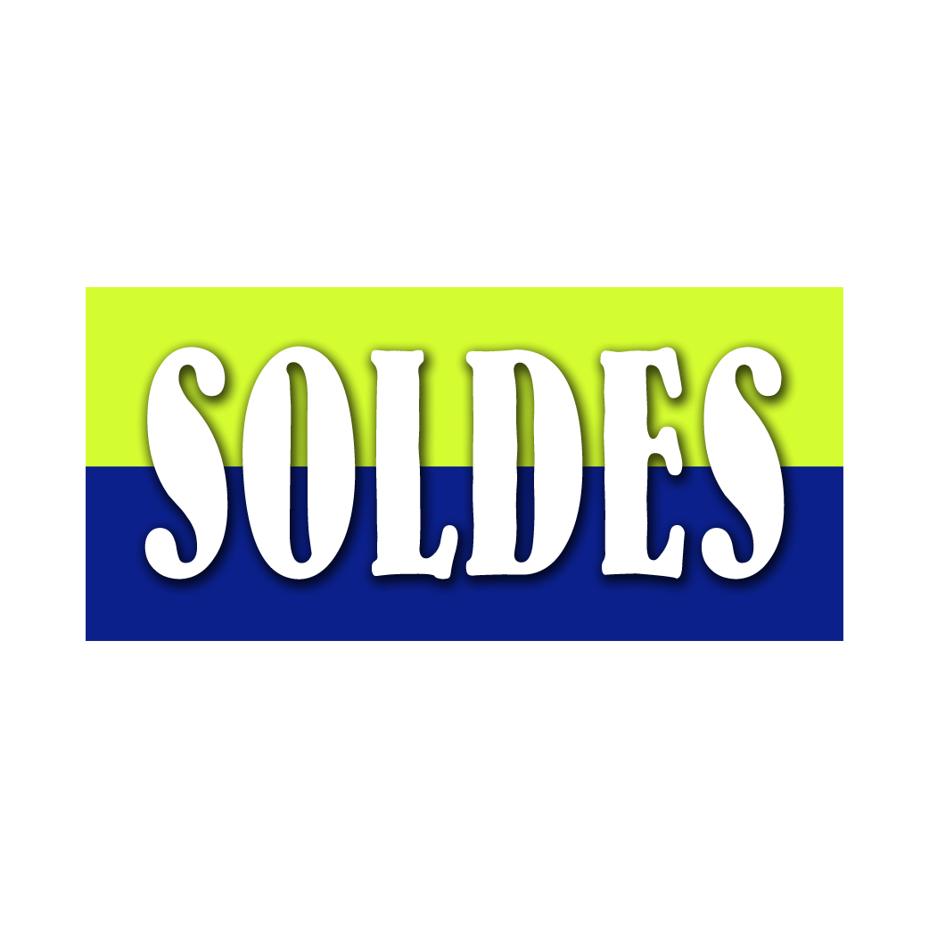 SOLDES V6 - 30x14cm - Sticker/autocollant
