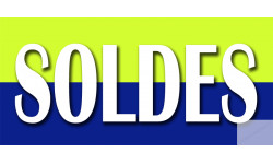 SOLDES V7 - 30x14cm - Sticker/autocollant