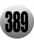 numéroderue389 - gris brossé 10x10cm - Sticker/autocollant