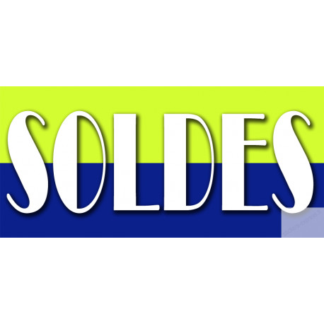 SOLDES V8 - 30x14cm - Sticker/autocollant