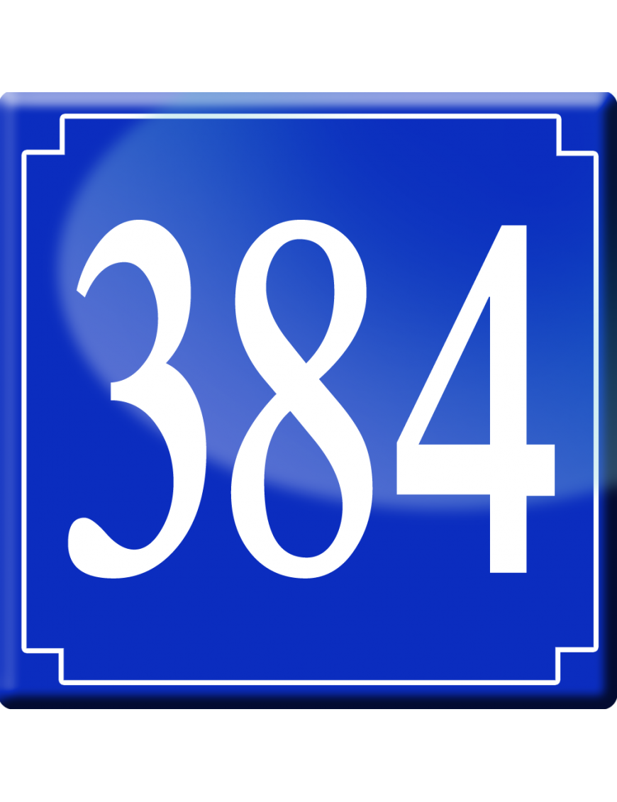 numéroderue384 - classique 10x10cm - Sticker/autocollant numéroderue384 - classique 10x10cm - Sticker/autocollant