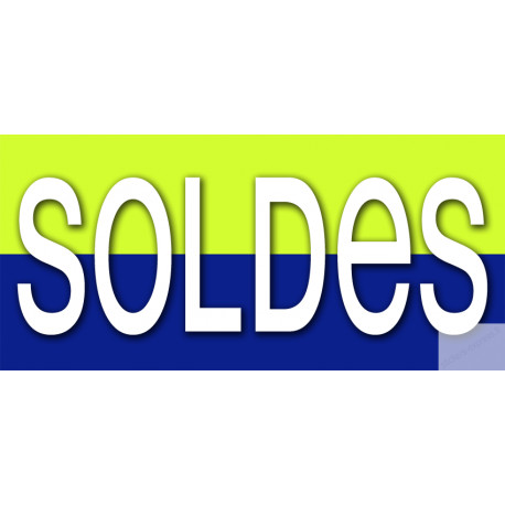 SOLDES V10 - 30x14cm - Sticker/autocollant