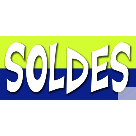 SOLDES V12 - 30x14cm - Sticker/autocollant